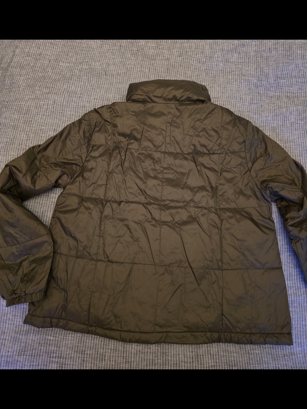 Madewell Travel Buddy Olive Green Quilted Packable Puffer Jacket M - Picture 8 of 10